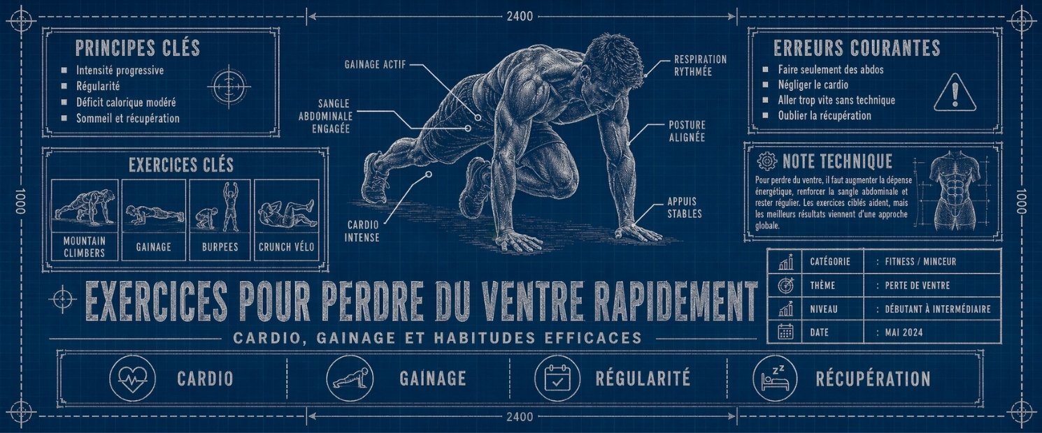 Exercices pour perdre du ventre rapidement