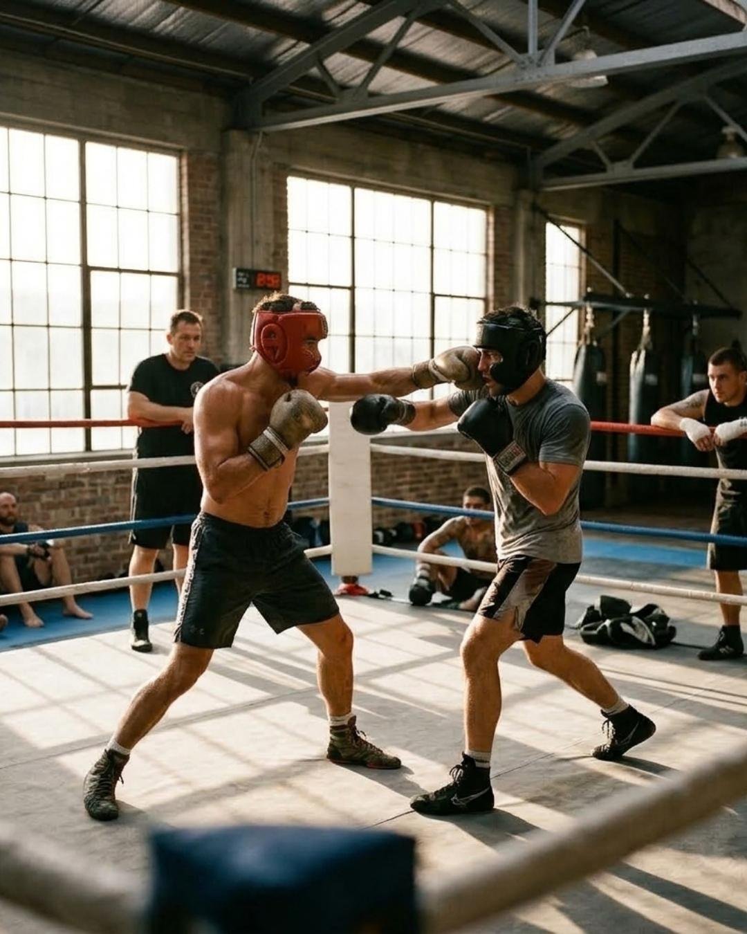 Un asalto de boxeo en el ring — sitio web de un entrenador de boxeo