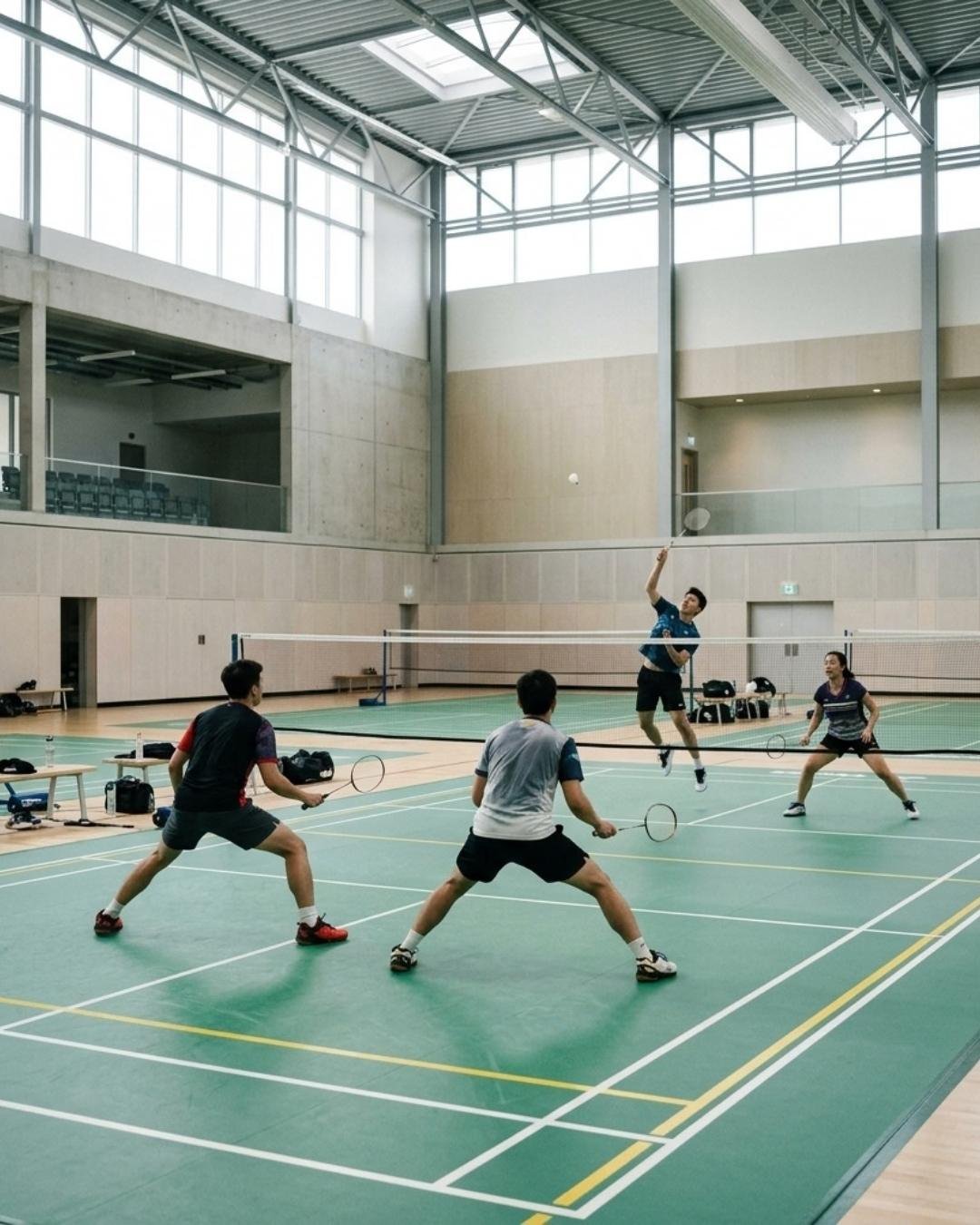 Scambi di badminton su più campi indoor — creazione di siti web per club di badminton