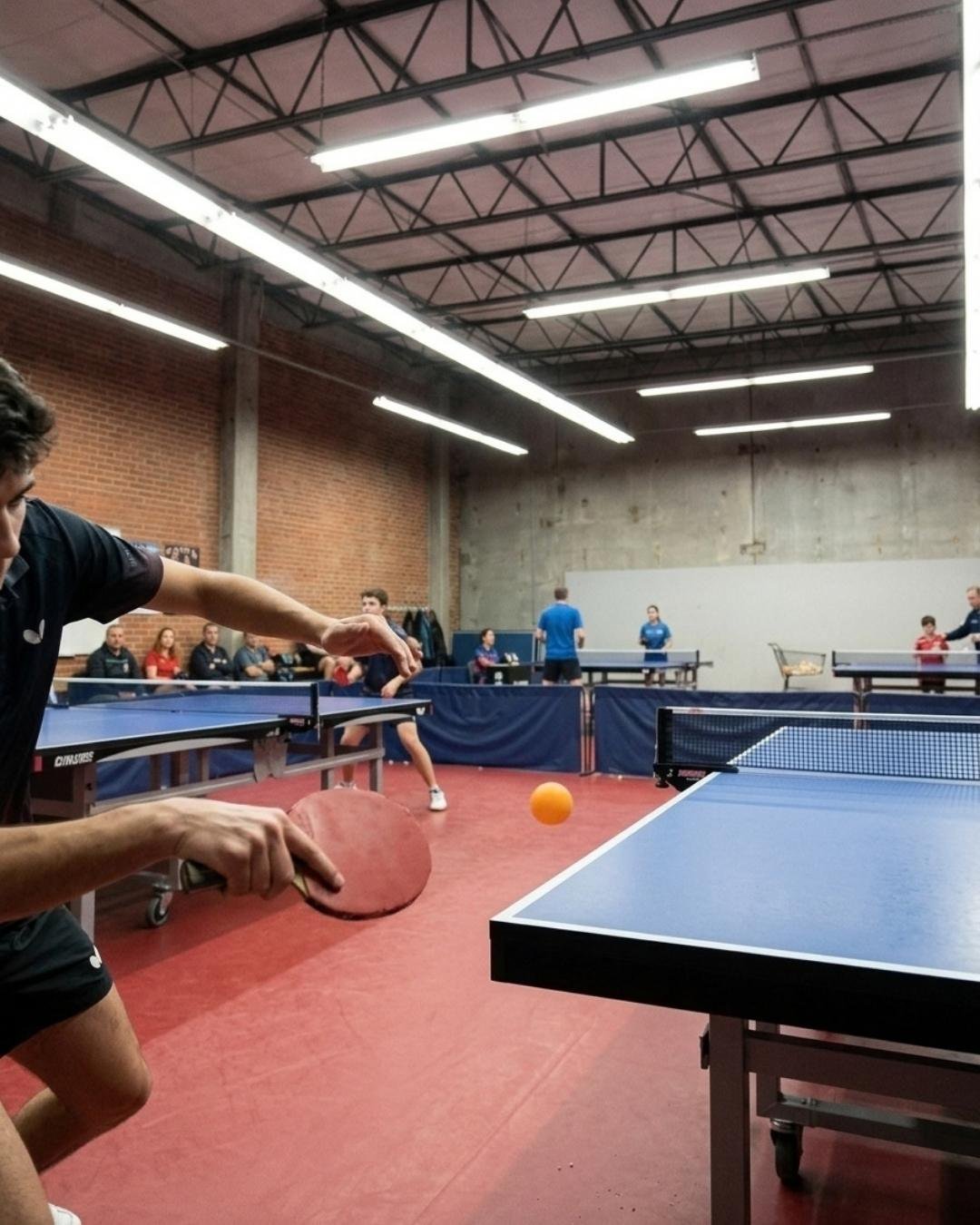 Un servizio di tennistavolo in gara — creazione di siti web per club di tennistavolo