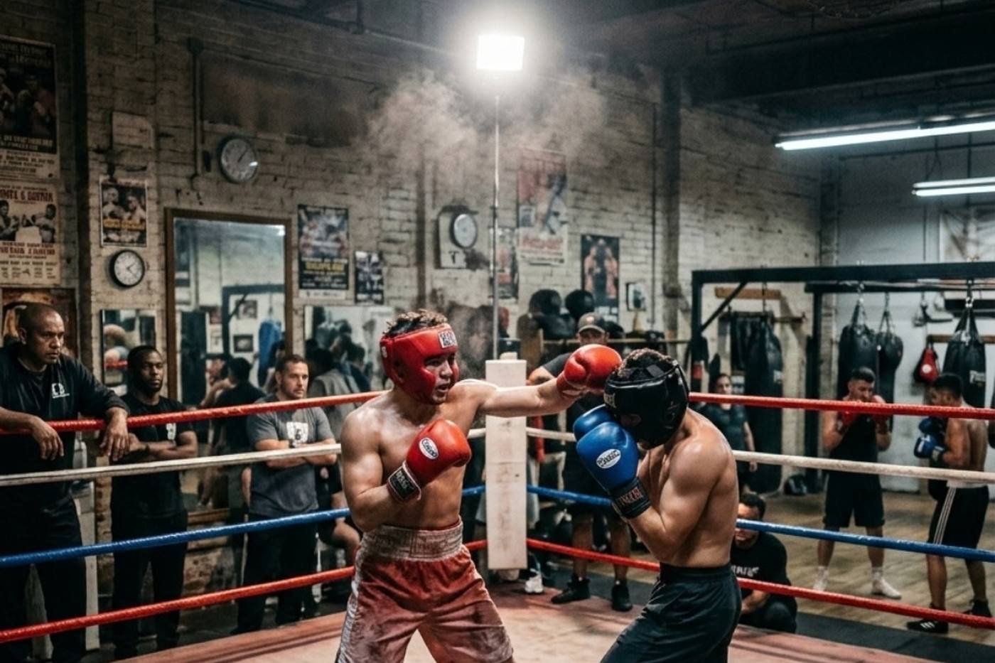 Ein Amateurboxkampf im Ring — Verwaltungssoftware für Boxclubs
