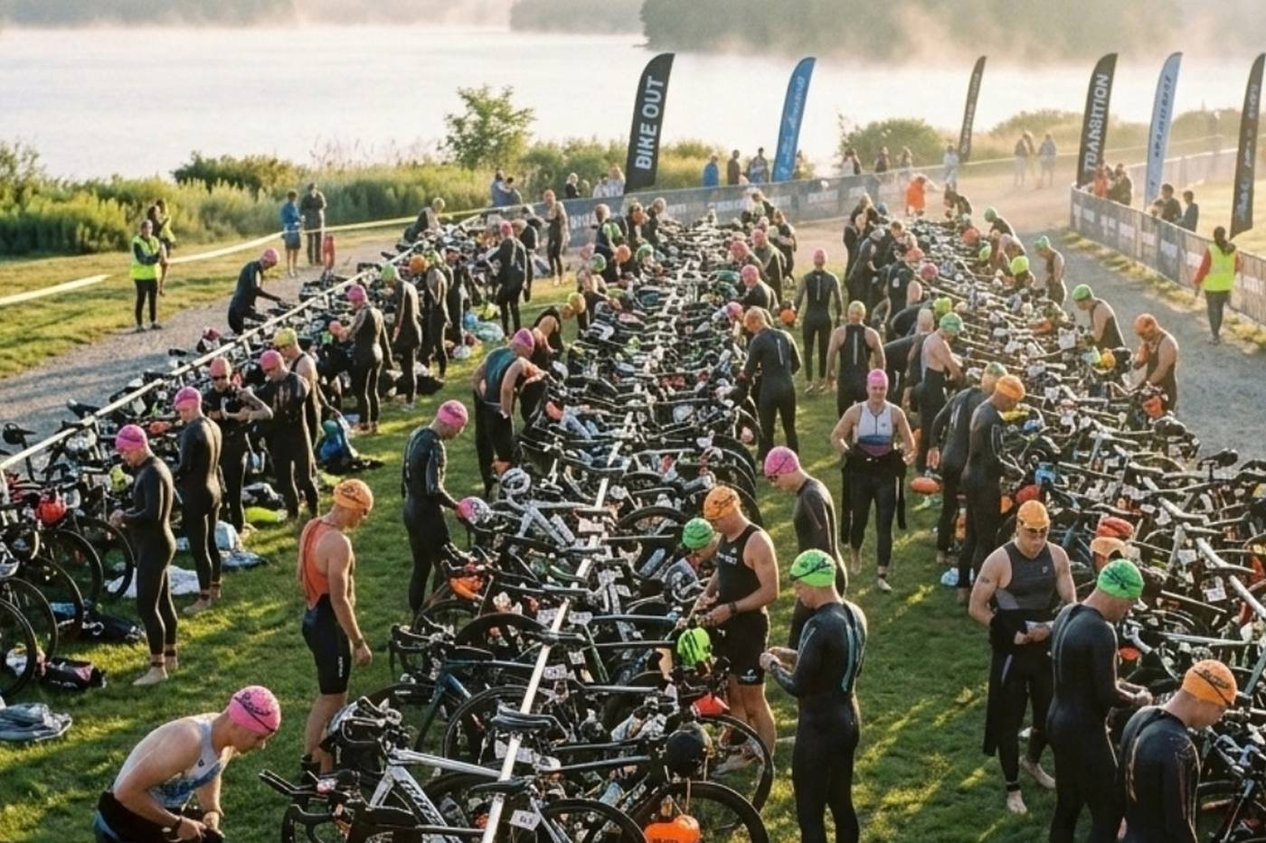 Ein Startblock bei einem Straßenlauf — Website-Erstellung für Lauf- und Trailclubs